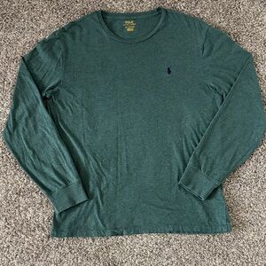 Polo by Ralph Lauren Men's Forest Green Long Sleeve Tee